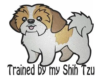 Clearance Shih Tzu Trainer Embroidery Design