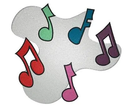 Musical Notes Embroidery Design Grab Now