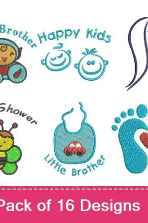 Handmade Baby Shower Delights Embroidery design pack by Favpro Designs, Embroidery Packs on EmbroideryDesigns.com