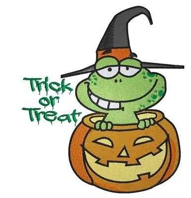 Bulk Order Trick or Treat Embroidery Design