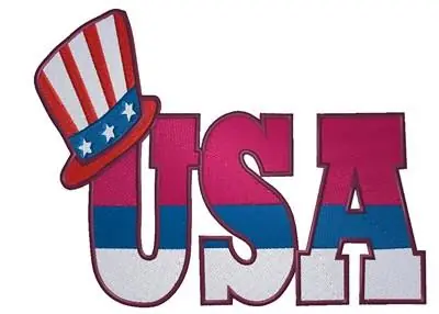 Factory Price Uncle Sams USA Embroidery Design
