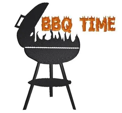 BBQ Time Embroidery Design Final Sale