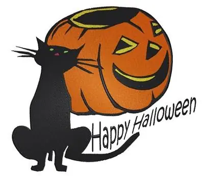 Authentic Happy Halloween Embroidery Design