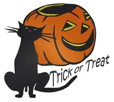 Trick or Treat Embroidery Design Money Back Guarantee