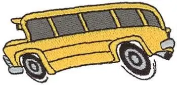 School Bus Embroidery Design Bargain