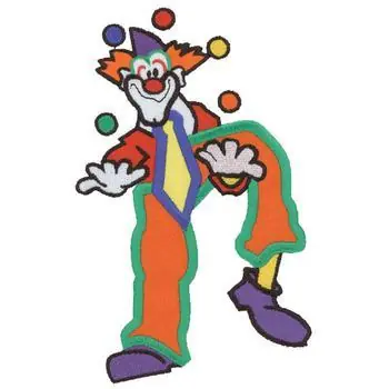 Juggling Clown Embroidery Design Luxury