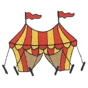Circus Tent Embroidery Design Hot Deal