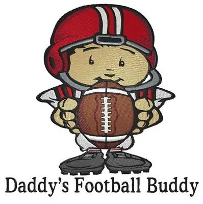 Football Buddy Embroidery Design In Demand