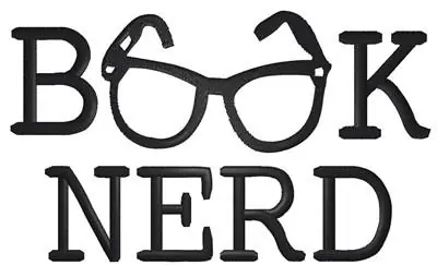 Book Nerd Embroidery Design Direct From Factory