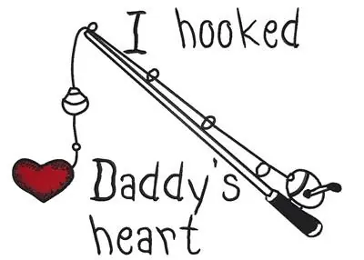 Trusted Brand Hooked Daddys Heart Embroidery Design