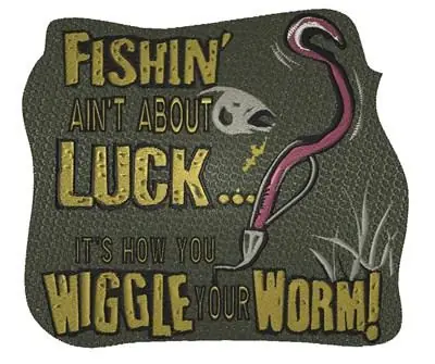 Bulk Order Fishin Luck Embroidery Design