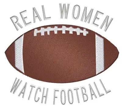 Women Watch Football Embroidery Design Time-Limited