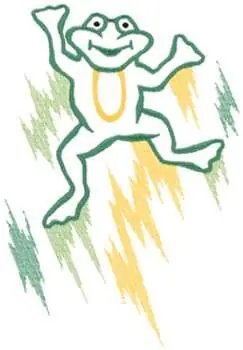 Best Seller Frog Outline Embroidery Design