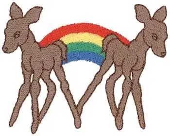 Fawns Embroidery Design In Demand