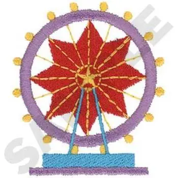 Ferris Wheel Embroidery Design Direct From Factory