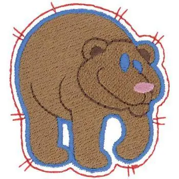 Bear Embroidery Design Crafted