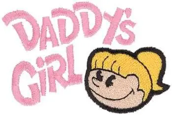 In Demand Daddys Girl Embroidery Design