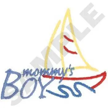 Express Delivery Mommys Boy Embroidery Design