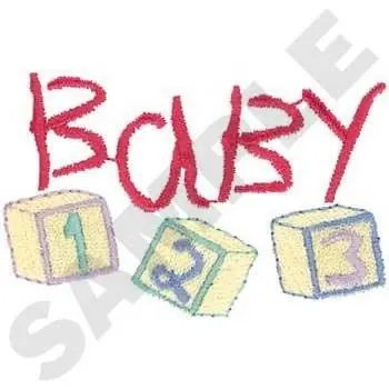 Instant Buy Baby Blocks Embroidery Design