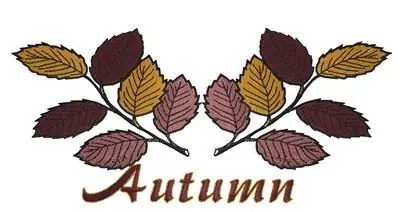 Autumn Branches Embroidery Design Low Price