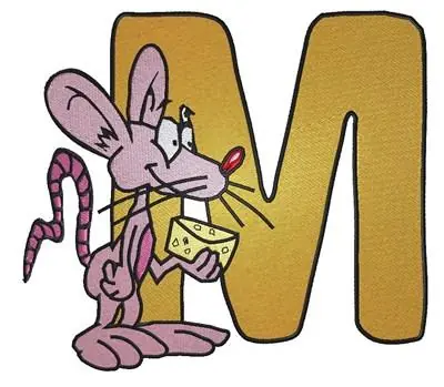 Big M Mouse Embroidery Design Get Yours