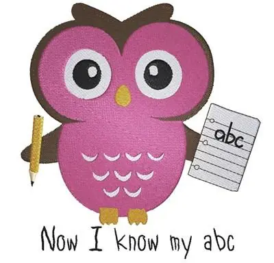 Preschool Owl Embroidery Design Get Yours