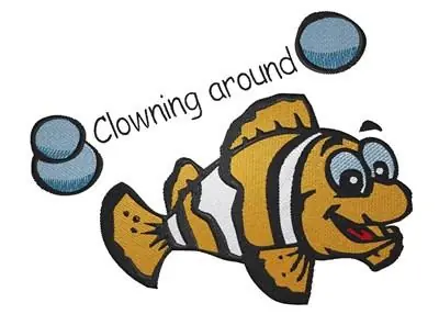 Direct From Manufacturer Clownfish Around Embroidery Design