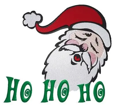 Santa HO HO HO Embroidery Design Exclusive Offer