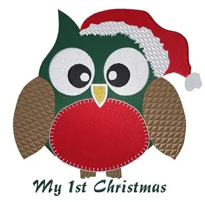 Low Price My First Christmas Embroidery Design