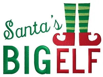 Santas Big Elf Embroidery Design Must Have