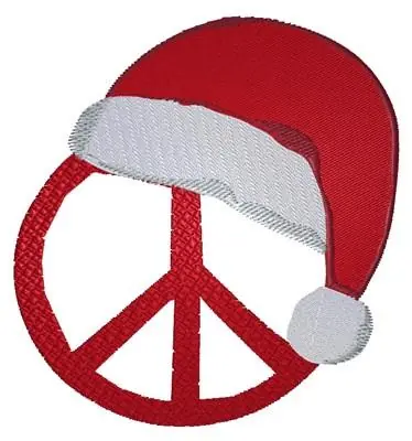 Peace Christmas Embroidery Design Direct From Manufacturer