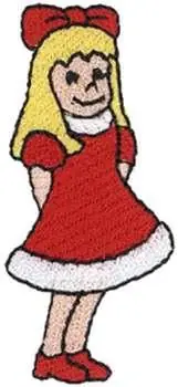 Little Girl Embroidery Design Time-Limited