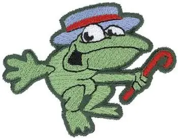 Dancing Frog Embroidery Design Direct From Factory
