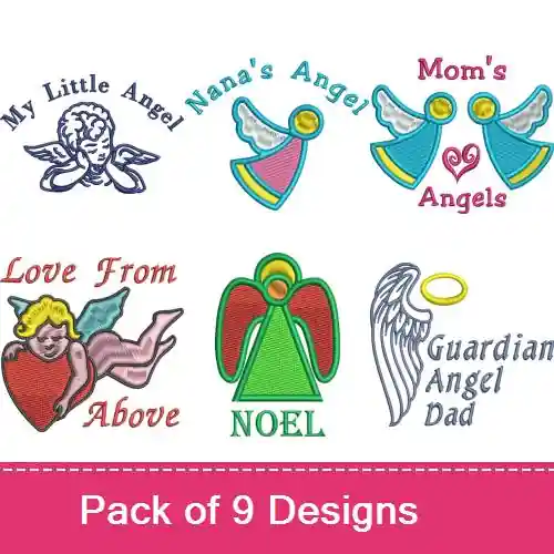 Guardian Angels Embroidery design pack by Favpro Designs, Embroidery Packs on EmbroideryDesigns.com Limited Edition