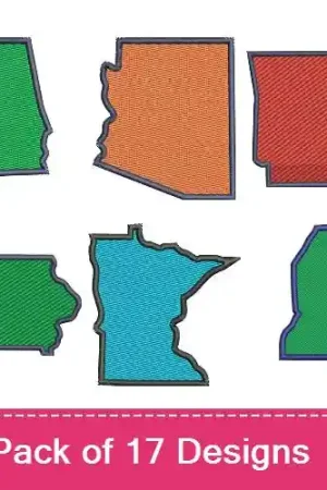 States In America Embroidery design pack by Favpro Designs, Embroidery Packs on EmbroideryDesigns.com Deal