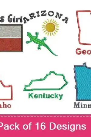 American Cities & States Embroidery design pack by Favpro Designs, Embroidery Packs on EmbroideryDesigns.com Trending