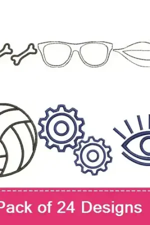 Outline Your World Embroidery design pack by Favpro Designs, Embroidery Packs on EmbroideryDesigns.com Must Have