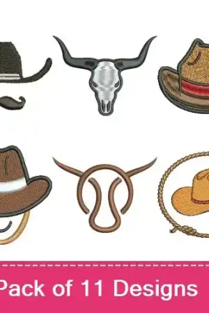 Western Cowboys Embroidery design pack by Favpro Designs, Embroidery Packs on EmbroideryDesigns.com Wholesale