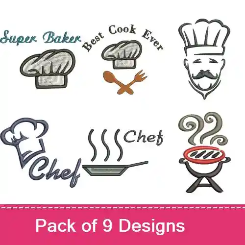 Last Chance Best Cook Ever Embroidery design pack by Favpro Designs, Embroidery Packs on EmbroideryDesigns.com