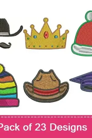Nice Hat! Embroidery design pack by Favpro Designs, Embroidery Packs on EmbroideryDesigns.com Time-Limited