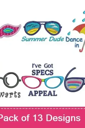 Hot Picks Lets Accessorize! Embroidery design pack by Favpro Designs, Embroidery Packs on EmbroideryDesigns.com