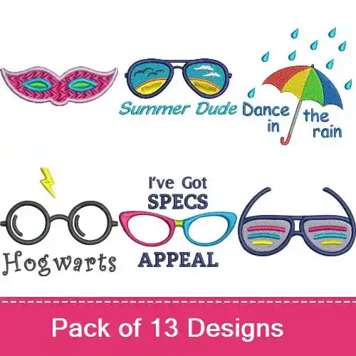 Hot Picks Lets Accessorize! Embroidery design pack by Favpro Designs, Embroidery Packs on EmbroideryDesigns.com