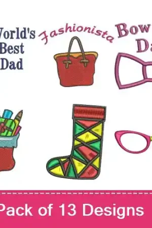 Nice Accessories! Embroidery design pack by Favpro Designs, Embroidery Packs on EmbroideryDesigns.com Genuine