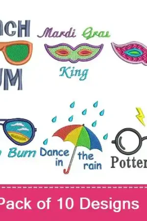 Top Pick Got Accessories? Embroidery design pack by Favpro Designs, Embroidery Packs on EmbroideryDesigns.com