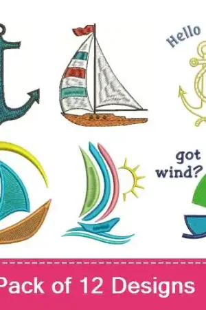 Dont Rock The Boat Embroidery design pack by Favpro Designs, Embroidery Packs on EmbroideryDesigns.com Markdown