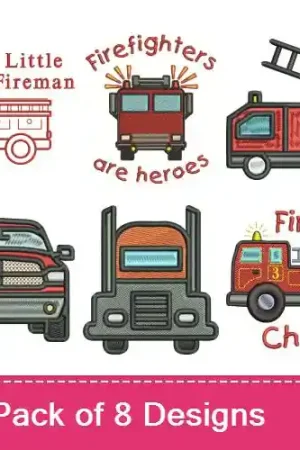 Hot Deal Big Trucks Embroidery design pack by Favpro Designs, Embroidery Packs on EmbroideryDesigns.com