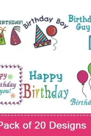 Top Pick Make A Wish! Embroidery design pack by Favpro Designs, Embroidery Packs on EmbroideryDesigns.com