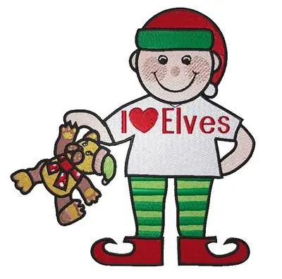 Heart Elves Embroidery Design Top Rated