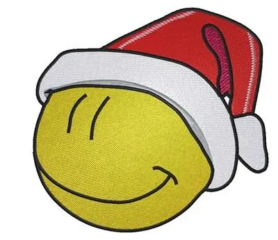 Hot Deal Santa Emoticon Embroidery Design