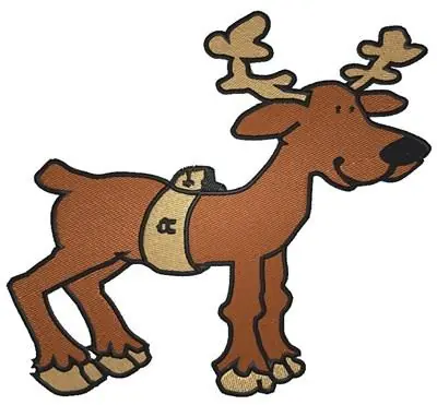 Wholesale Cute Reindeer Embroidery Design